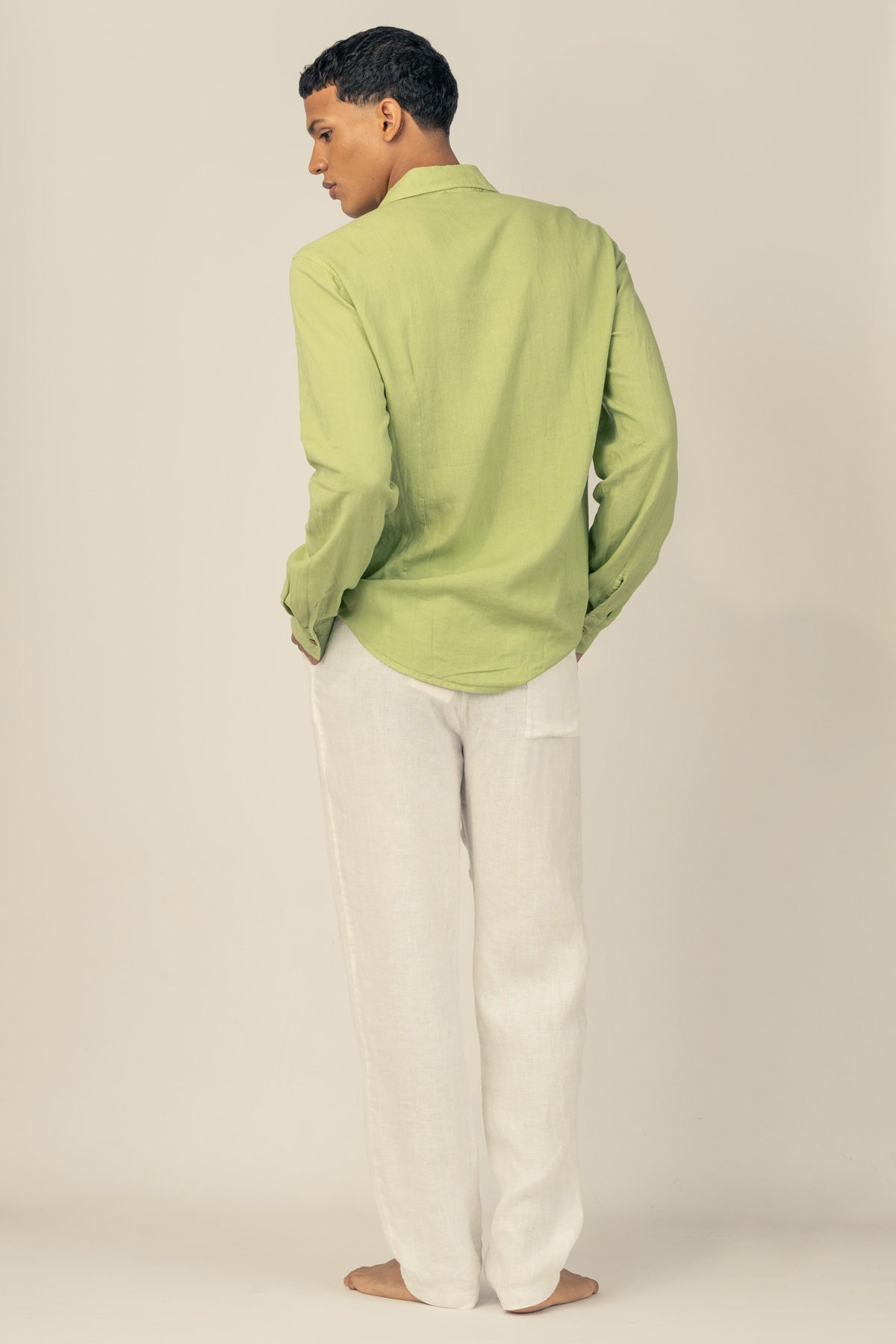 Premium Linen Pants in White