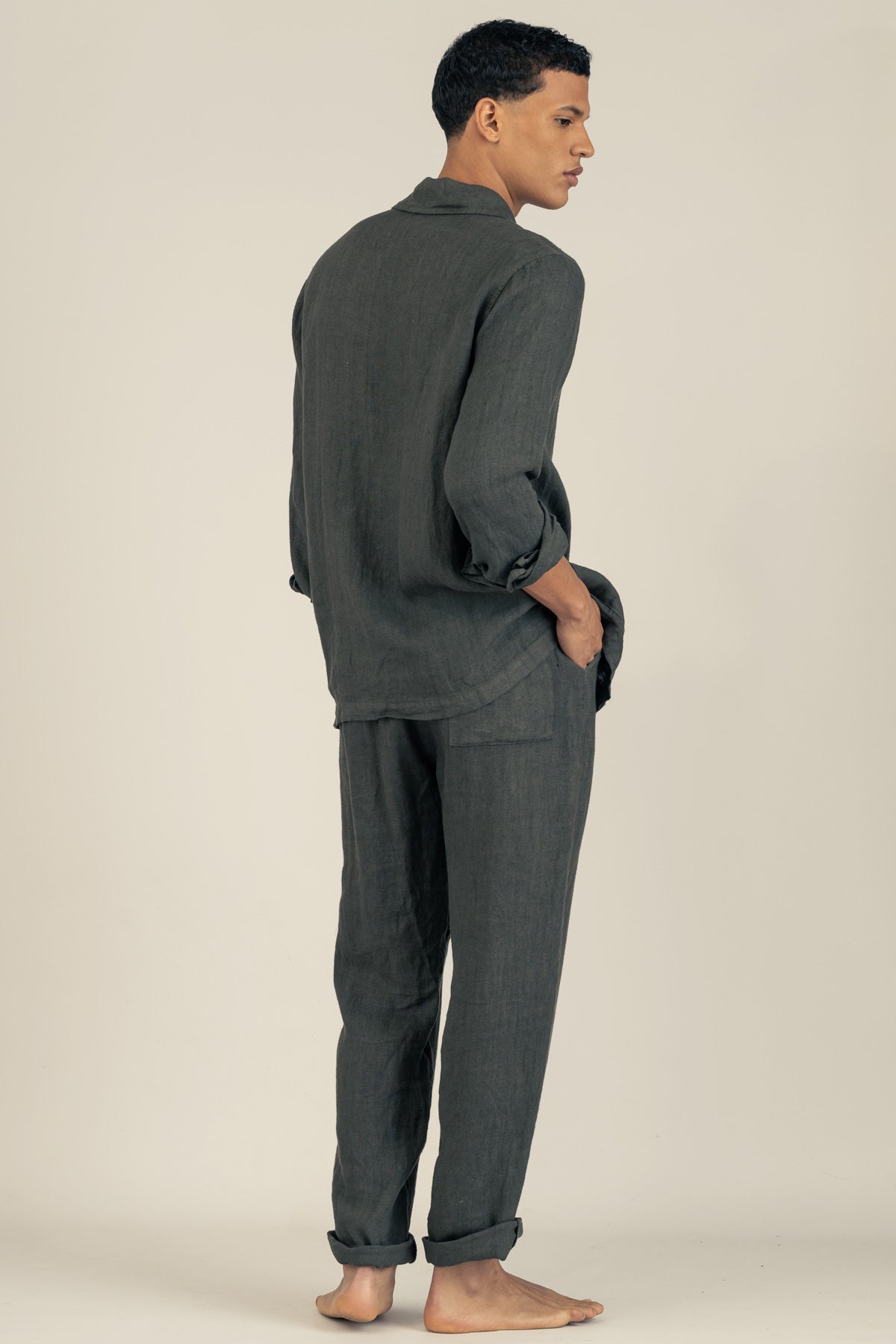 Premium Linen Pants in Moro