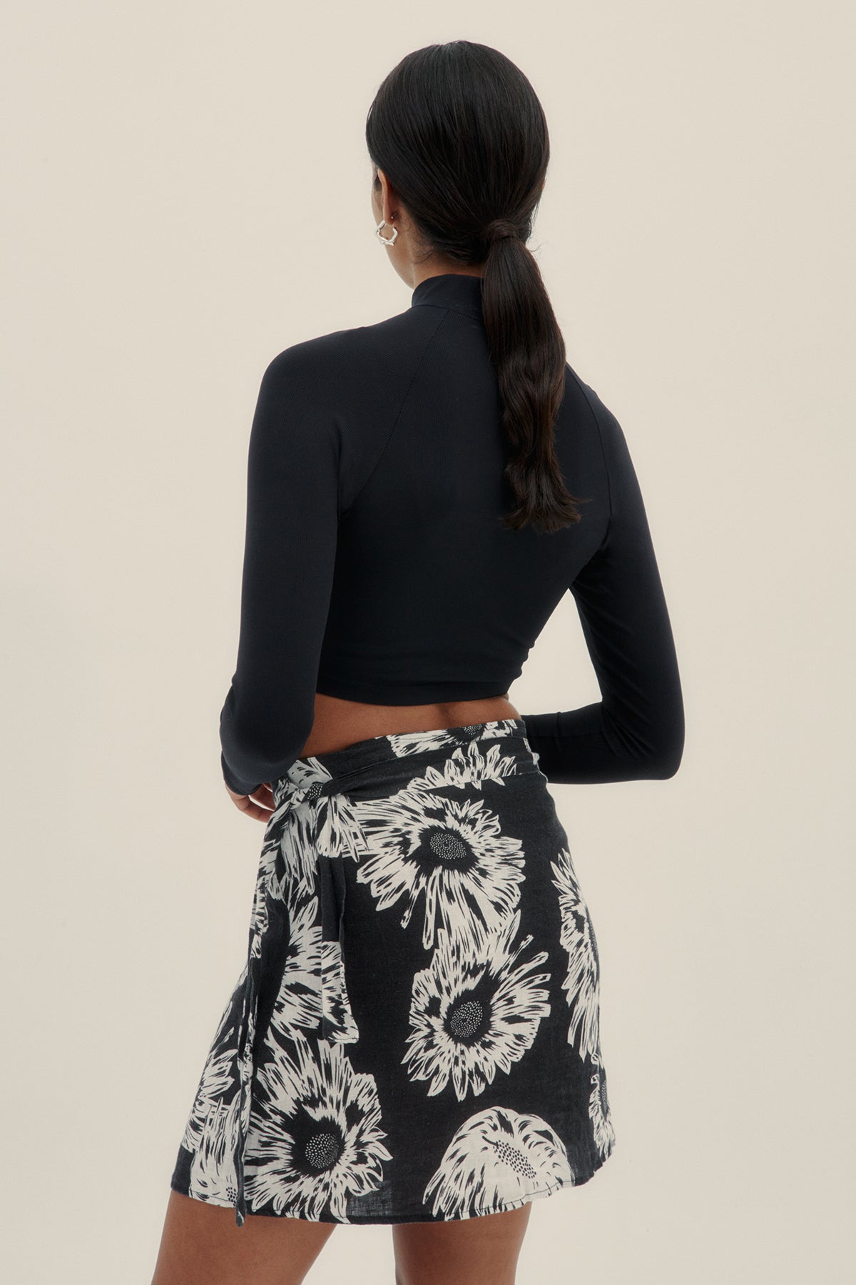 Falda Lino Jelly Black - Polonio