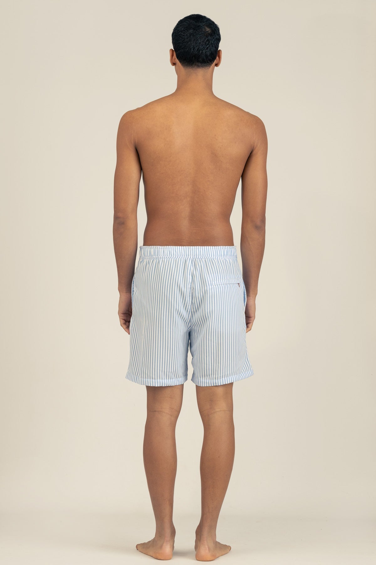 The Josh Swim Trunks in Seersucker Stripe
