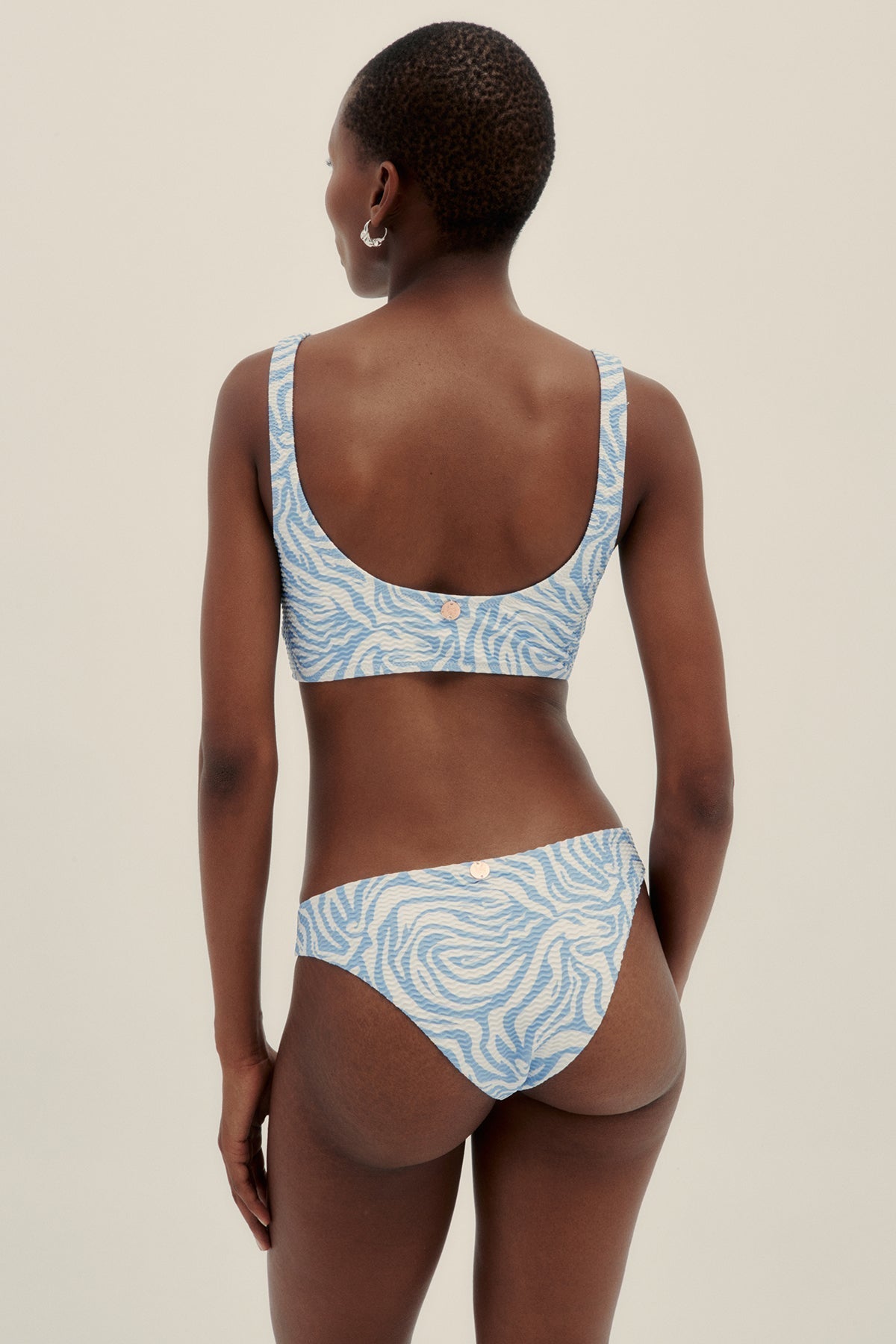 Braguita Bikini Mica Zebra Cielo - Polonio