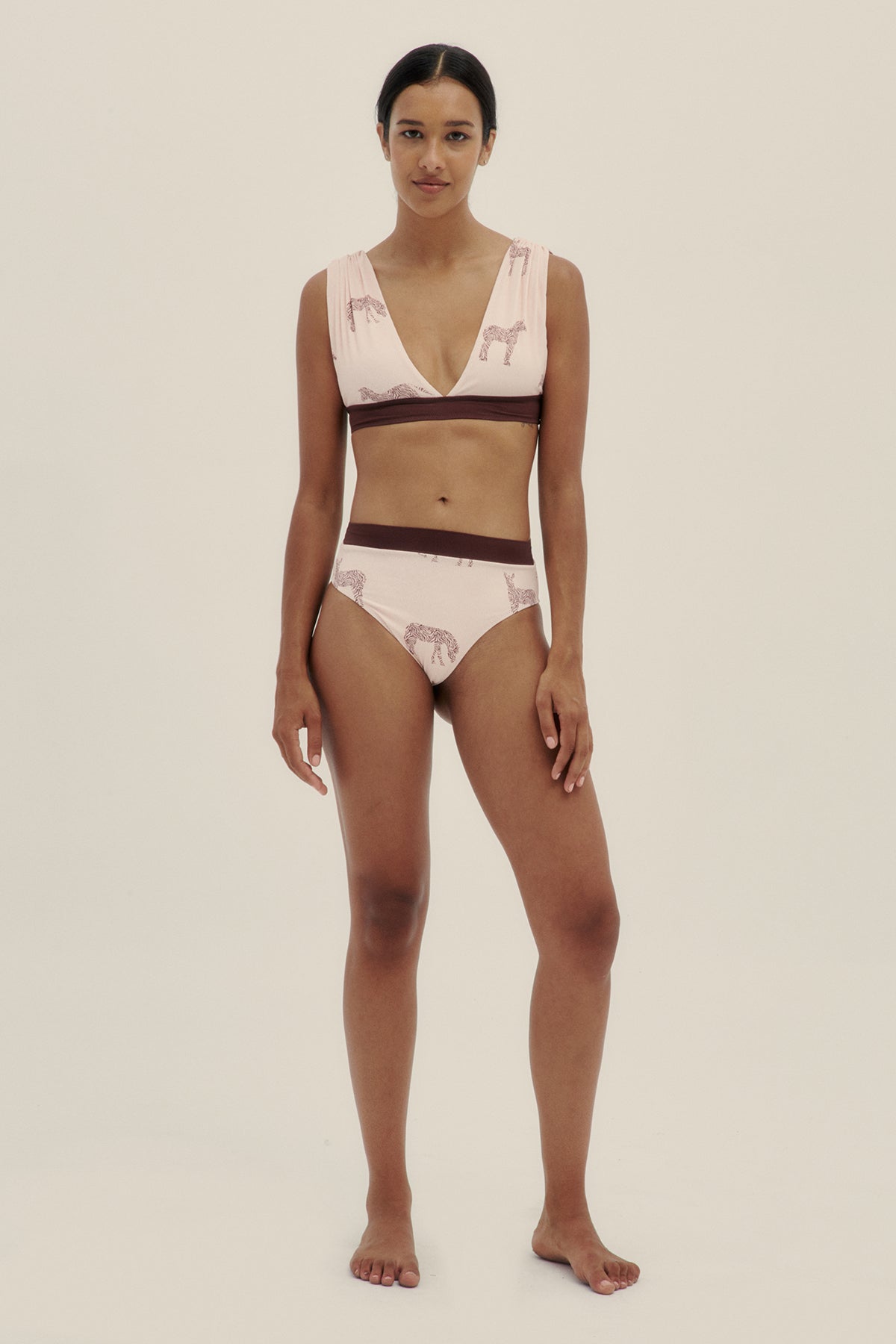 Braguita Bikini Nicky Zebra - Polonio