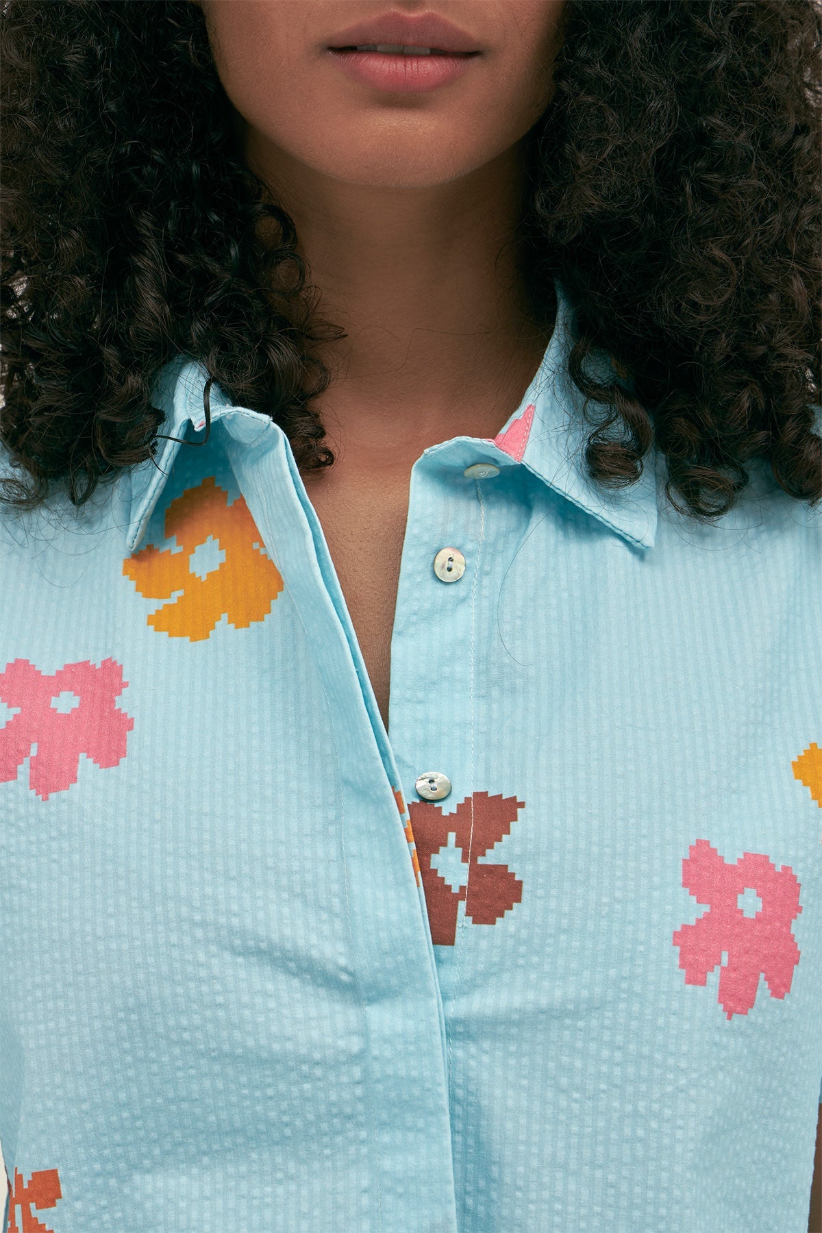 Camisa Manga Corta Poppy Sky - Polonio