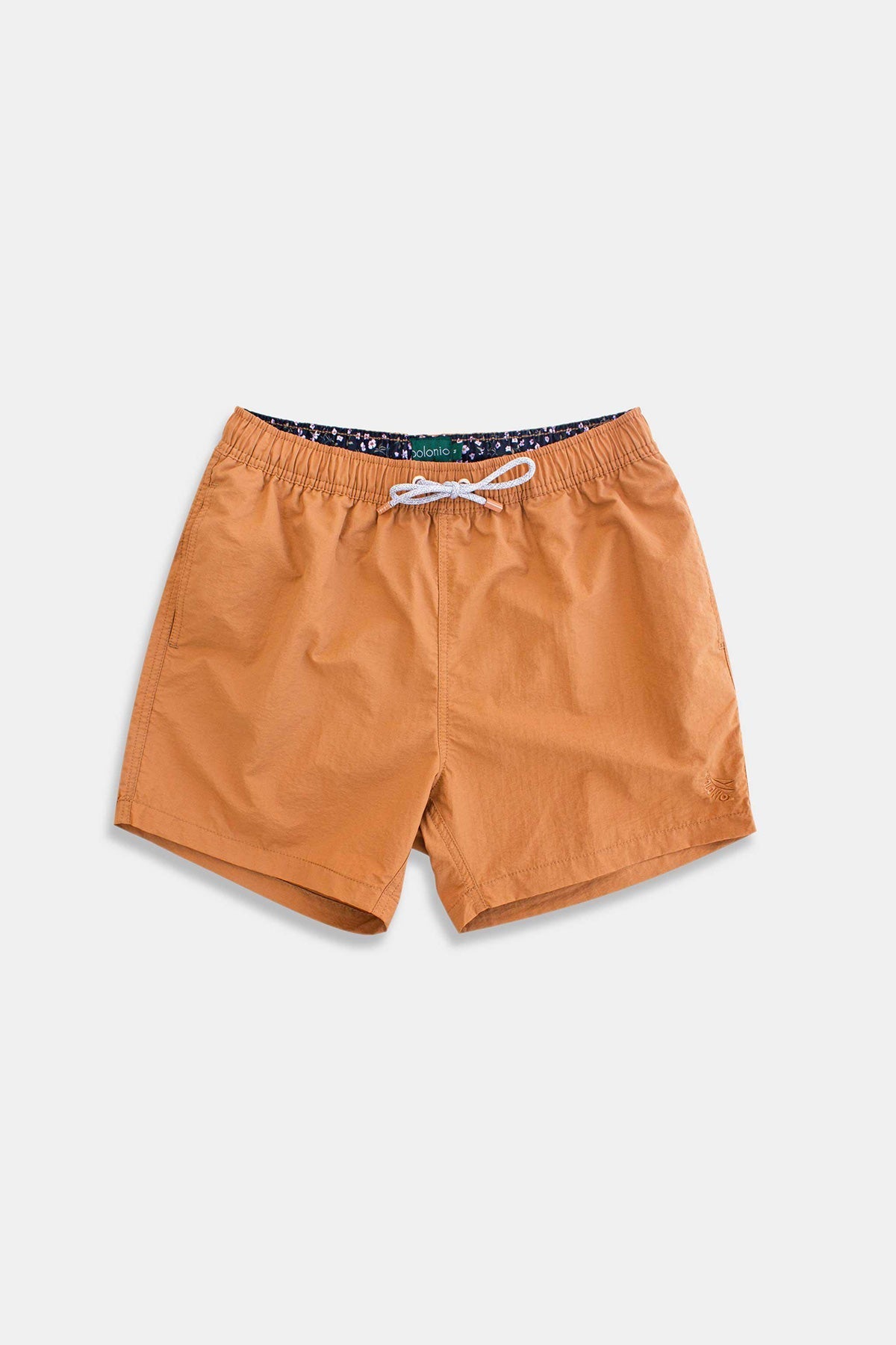 Men s Swim Trunks in Caramel made of Nylon Polonio