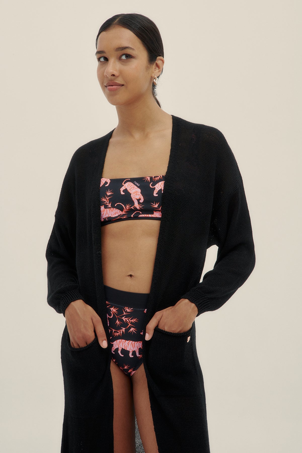 Cardigan Lu Negro - Polonio