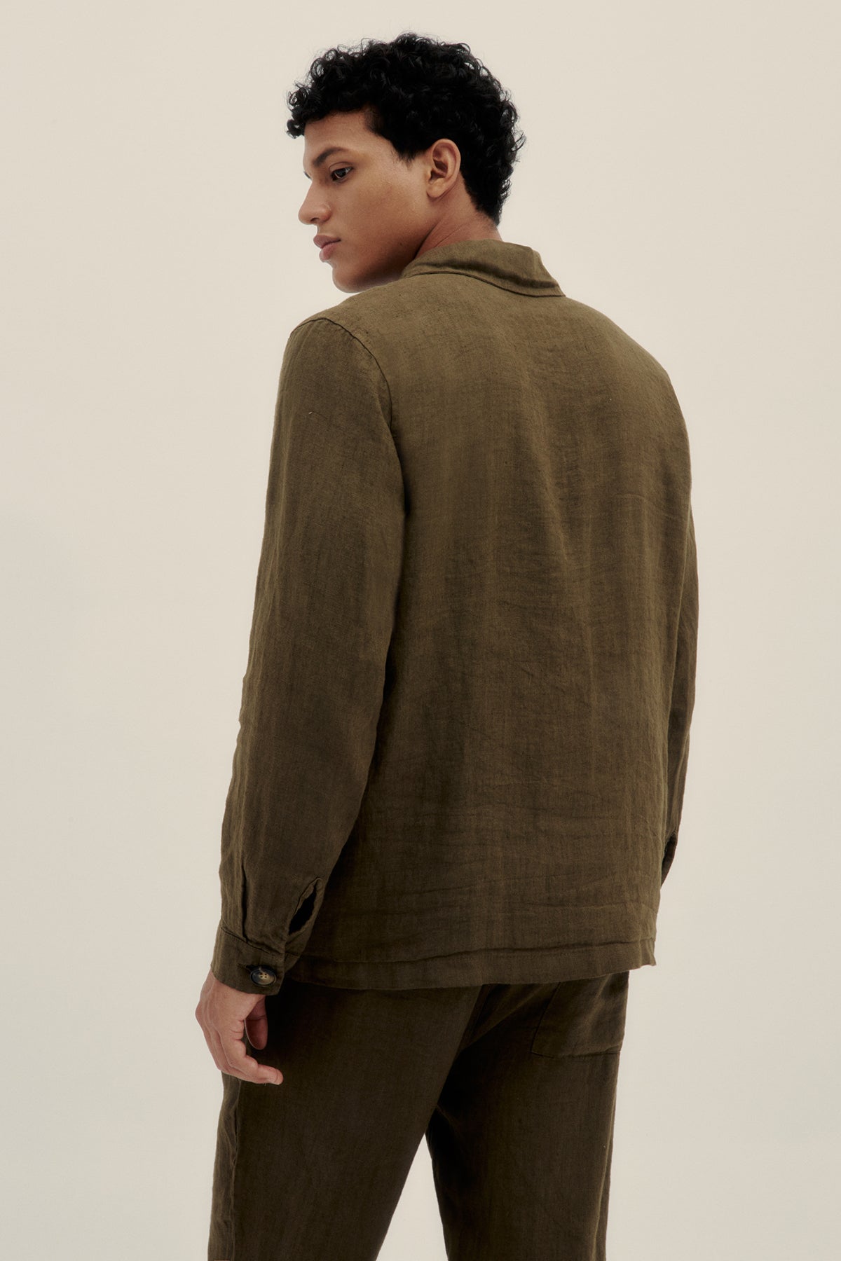 Pantalón 100% Lino Premium Verde - Polonio