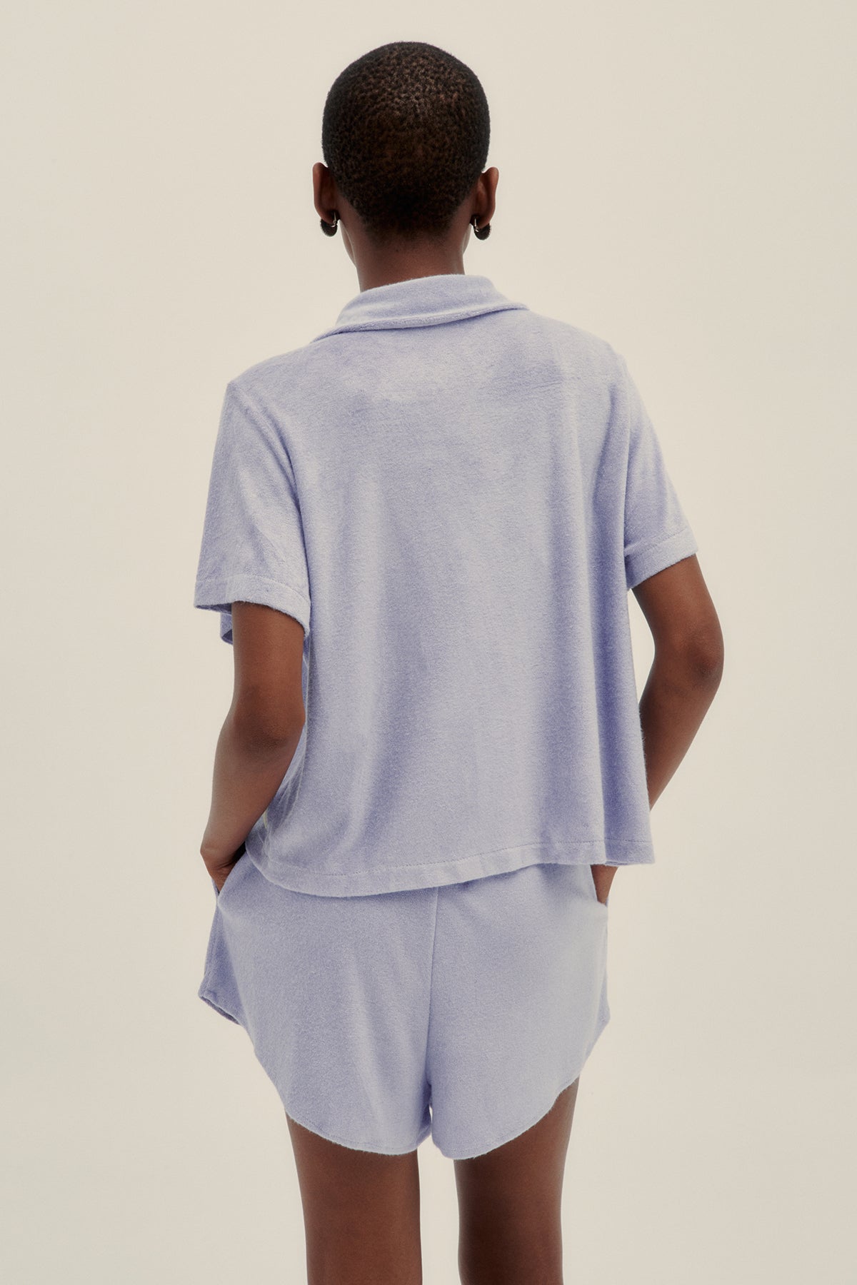 Shorts Vale Terry Lavanda - Polonio