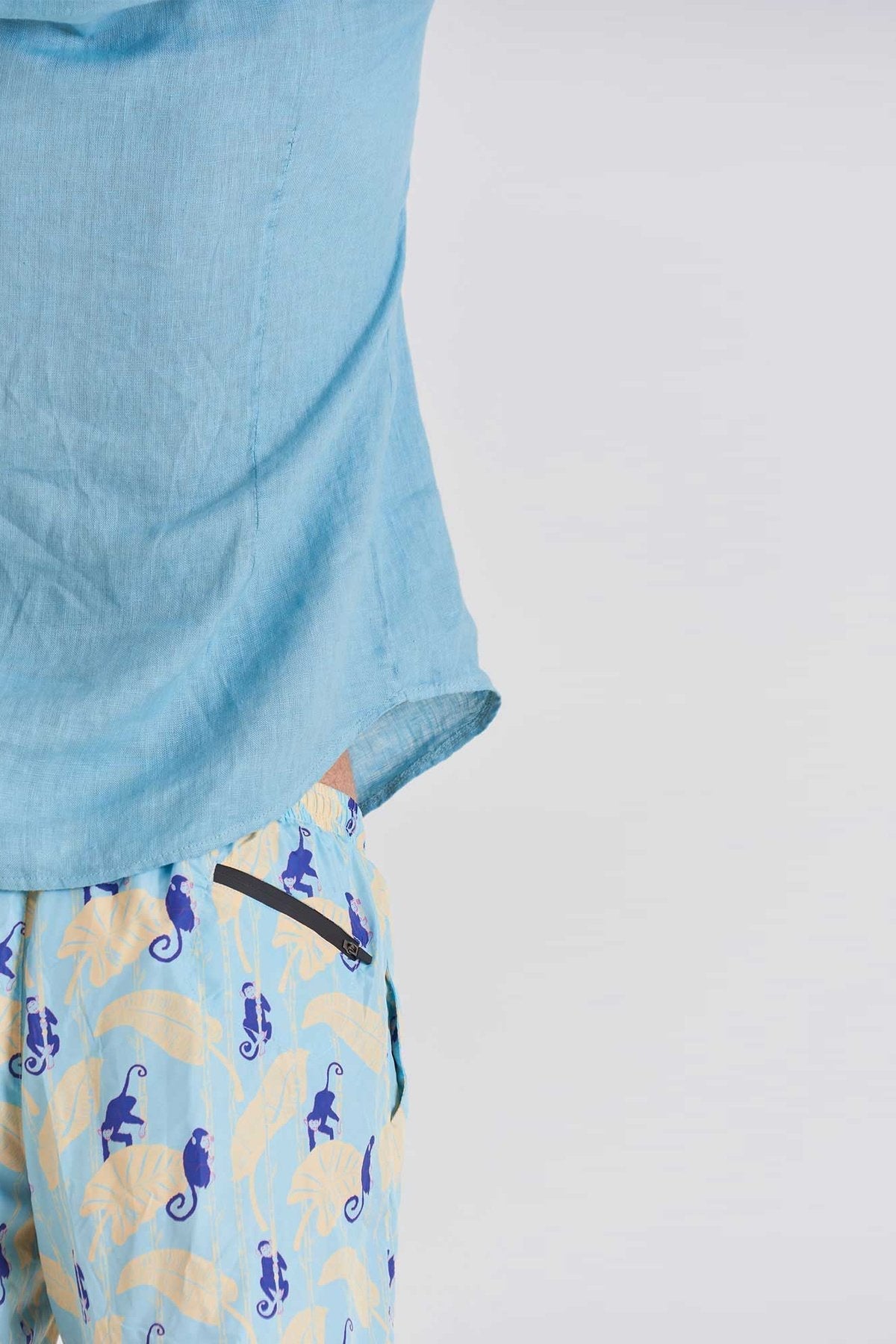Sky Bamboo Runner Swim Trunks - Polonio