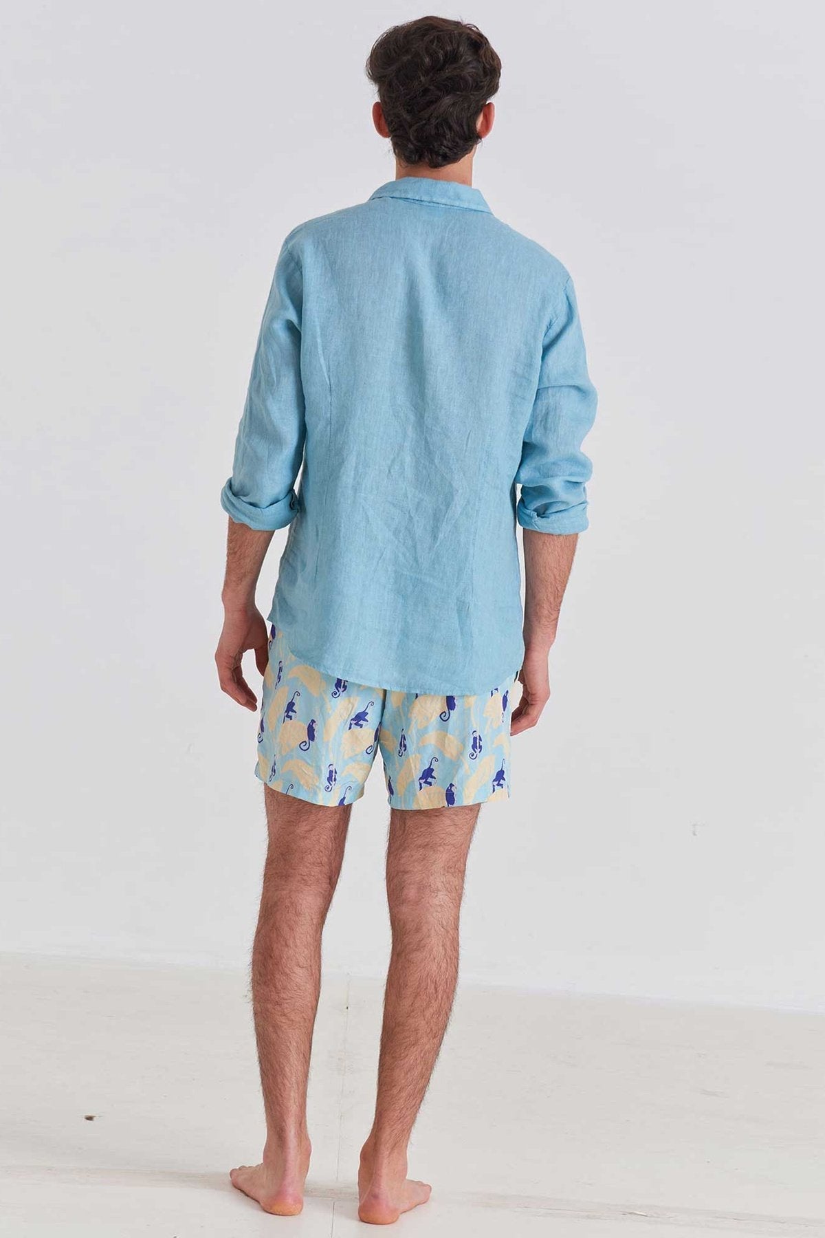 Sky Bamboo Runner Swim Trunks - Polonio