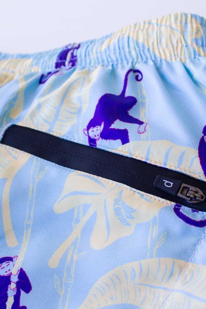 Sky Bamboo Runner Swim Trunks - Polonio