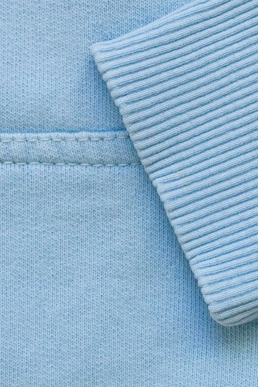 Sudadera Capucha Algodón Azul - Polonio