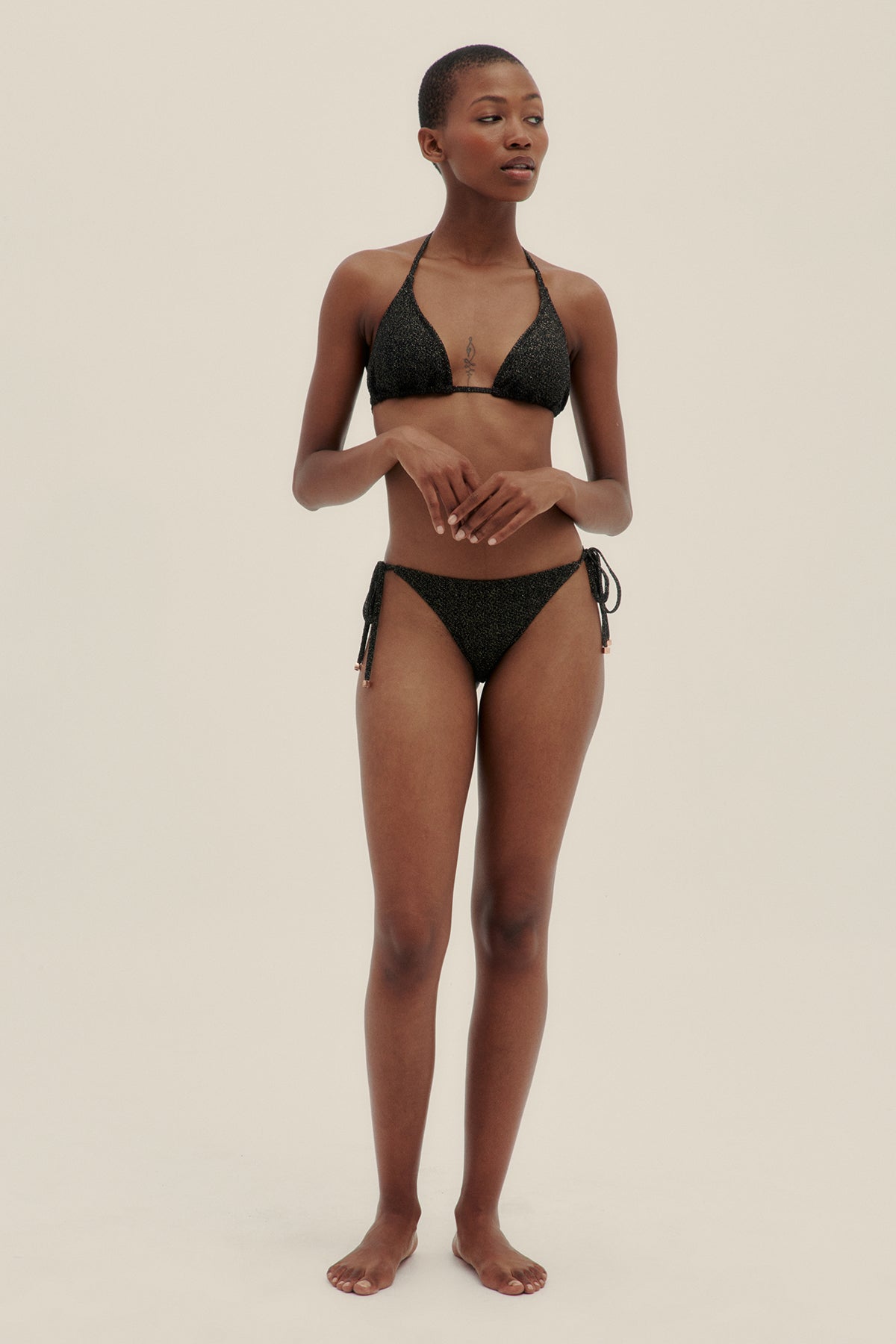 Top Bikini Lurex Triángulo - Polonio