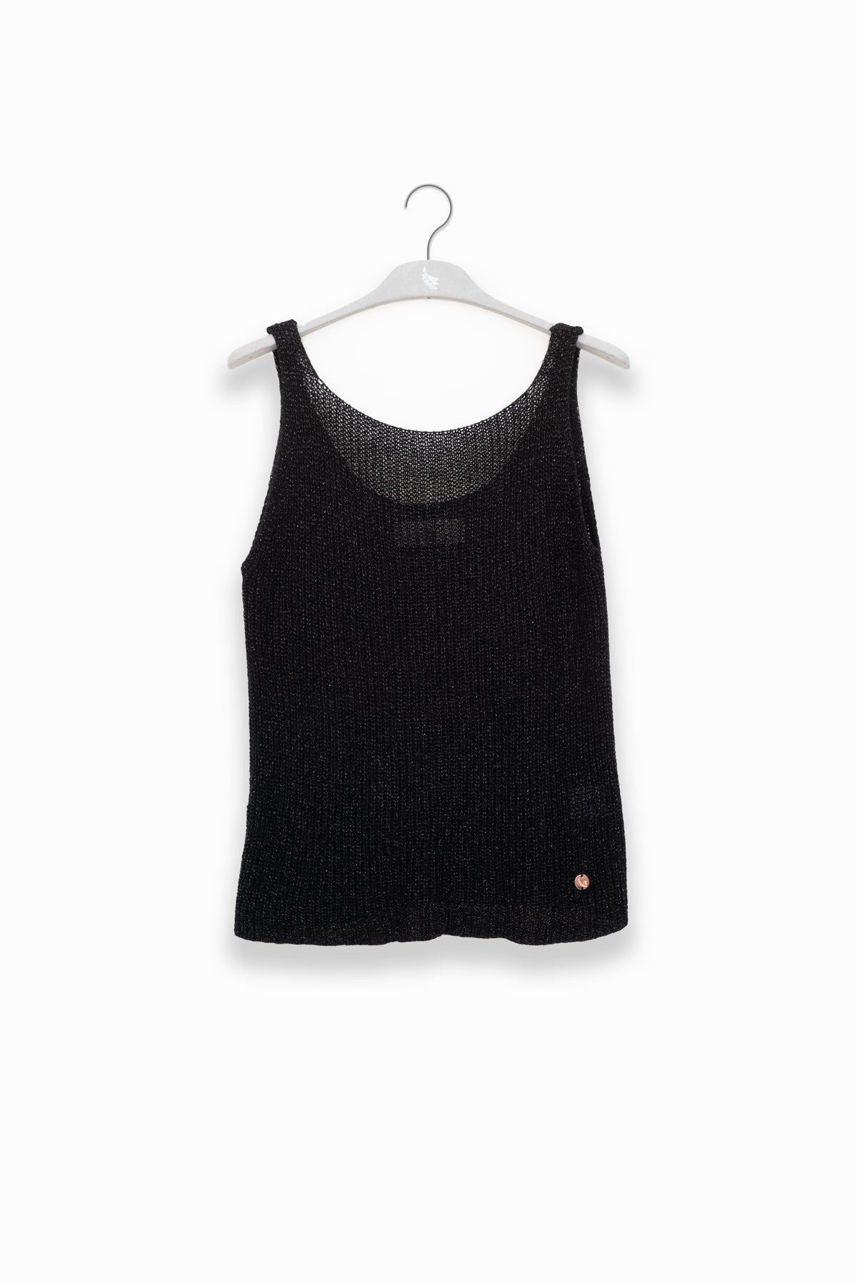 Top Tejido Eli Lurex Negro - Polonio