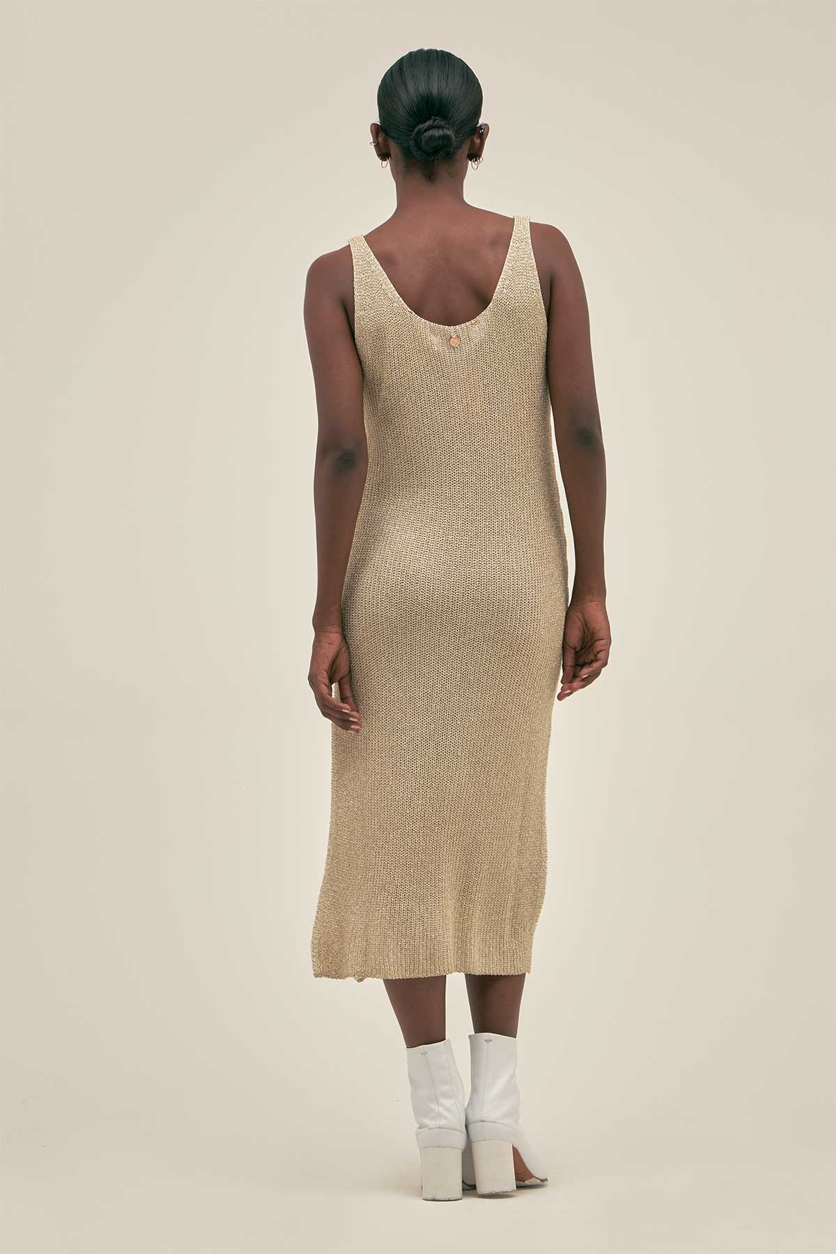 Vestido Eli Lurex Cloud - Polonio