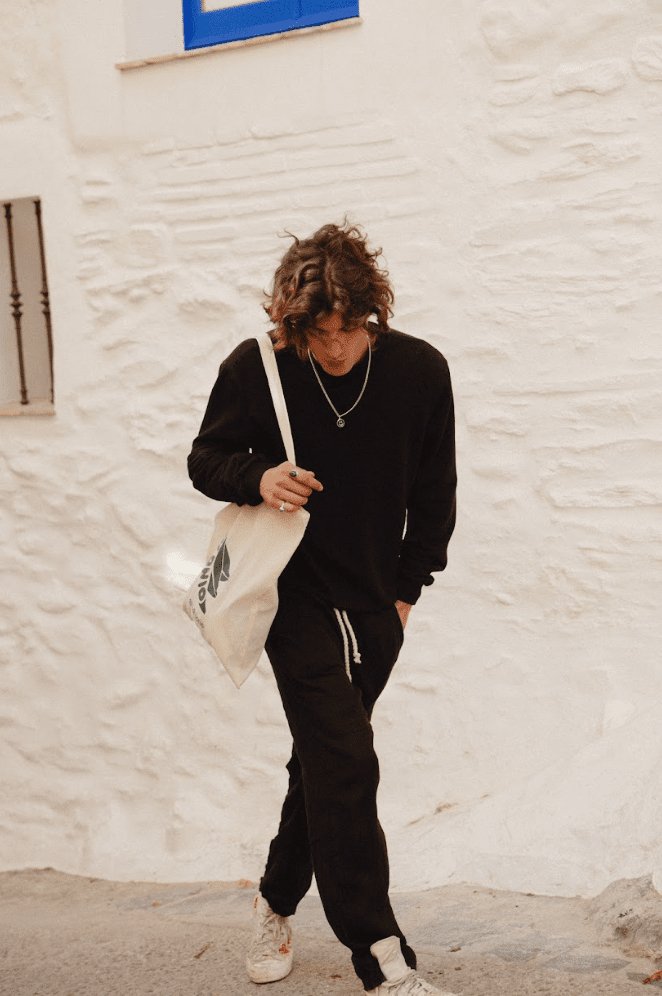 Black Tailored Linen Pants - Polonio