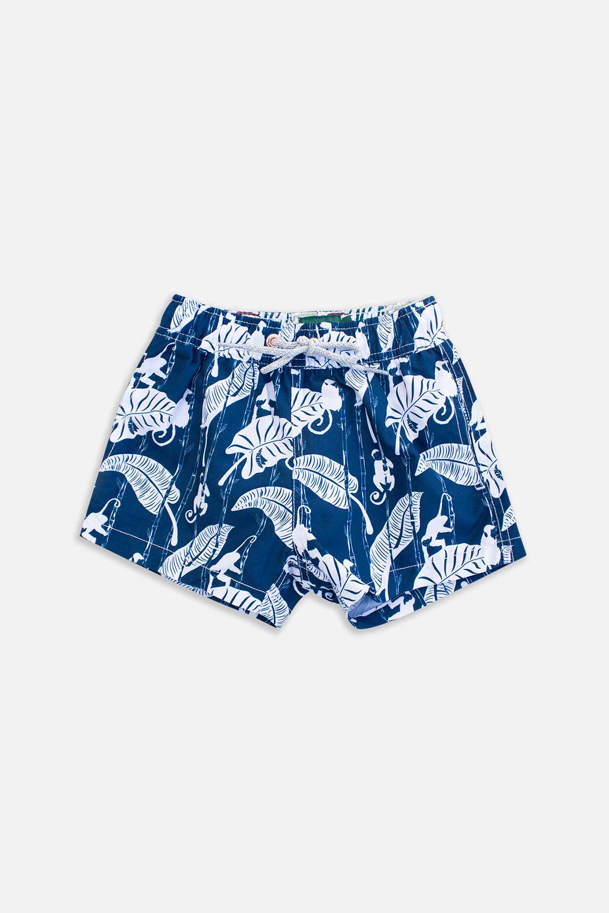 Polonio Boys Monkey Print Swim Trunks