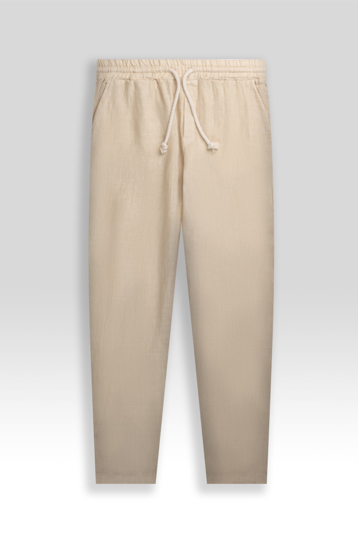 Premium Linen Pants in Almond
