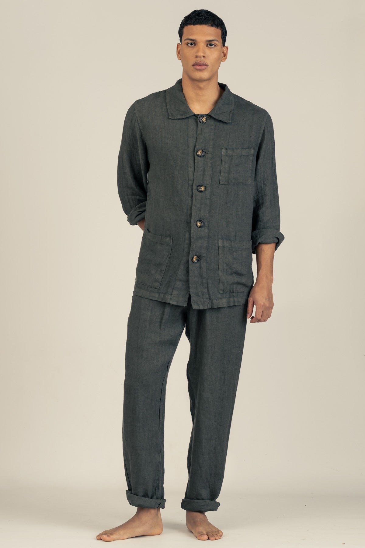 Premium Linen Pants in Moro