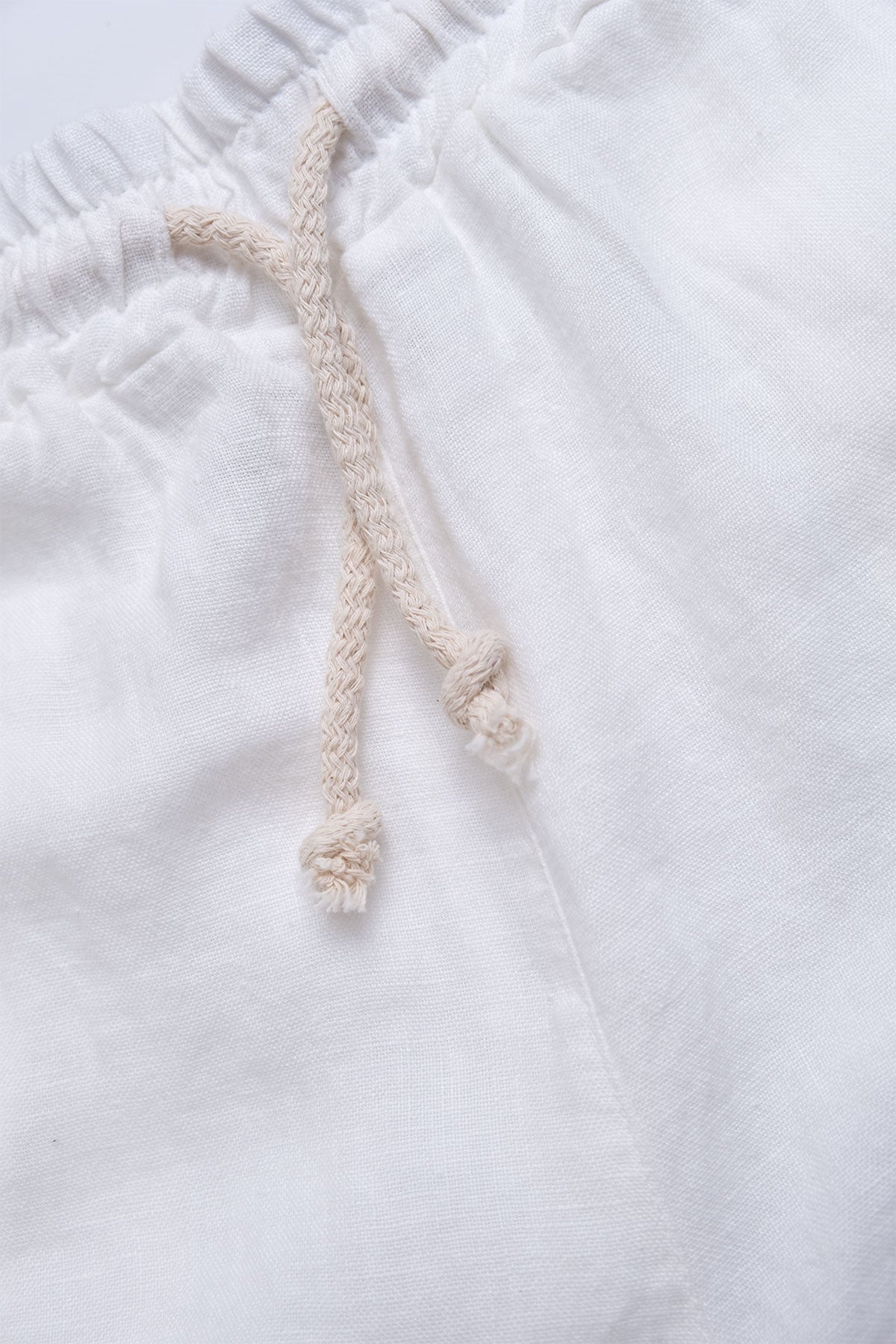 Premium Linen Shorts in White
