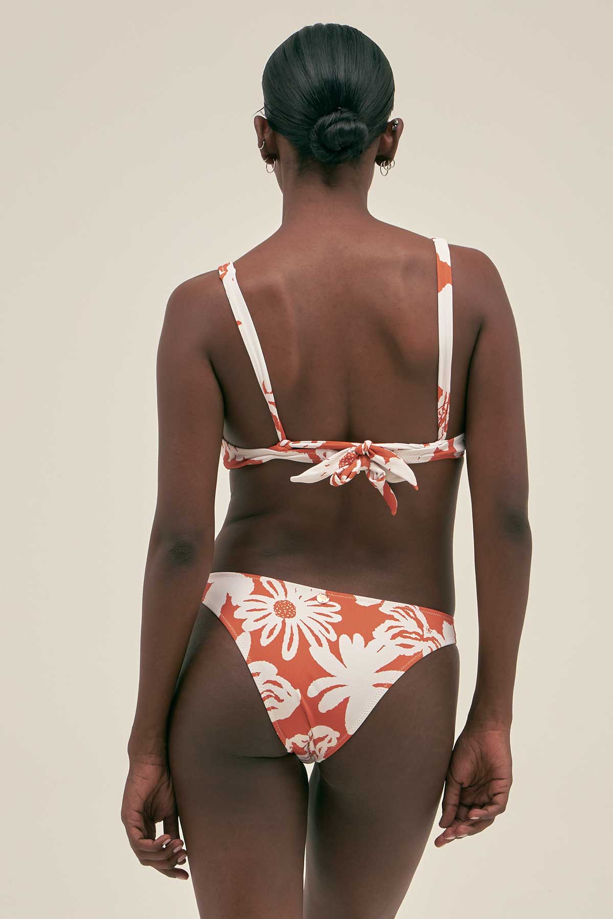 Lu Bikini Top in Jungle Clay