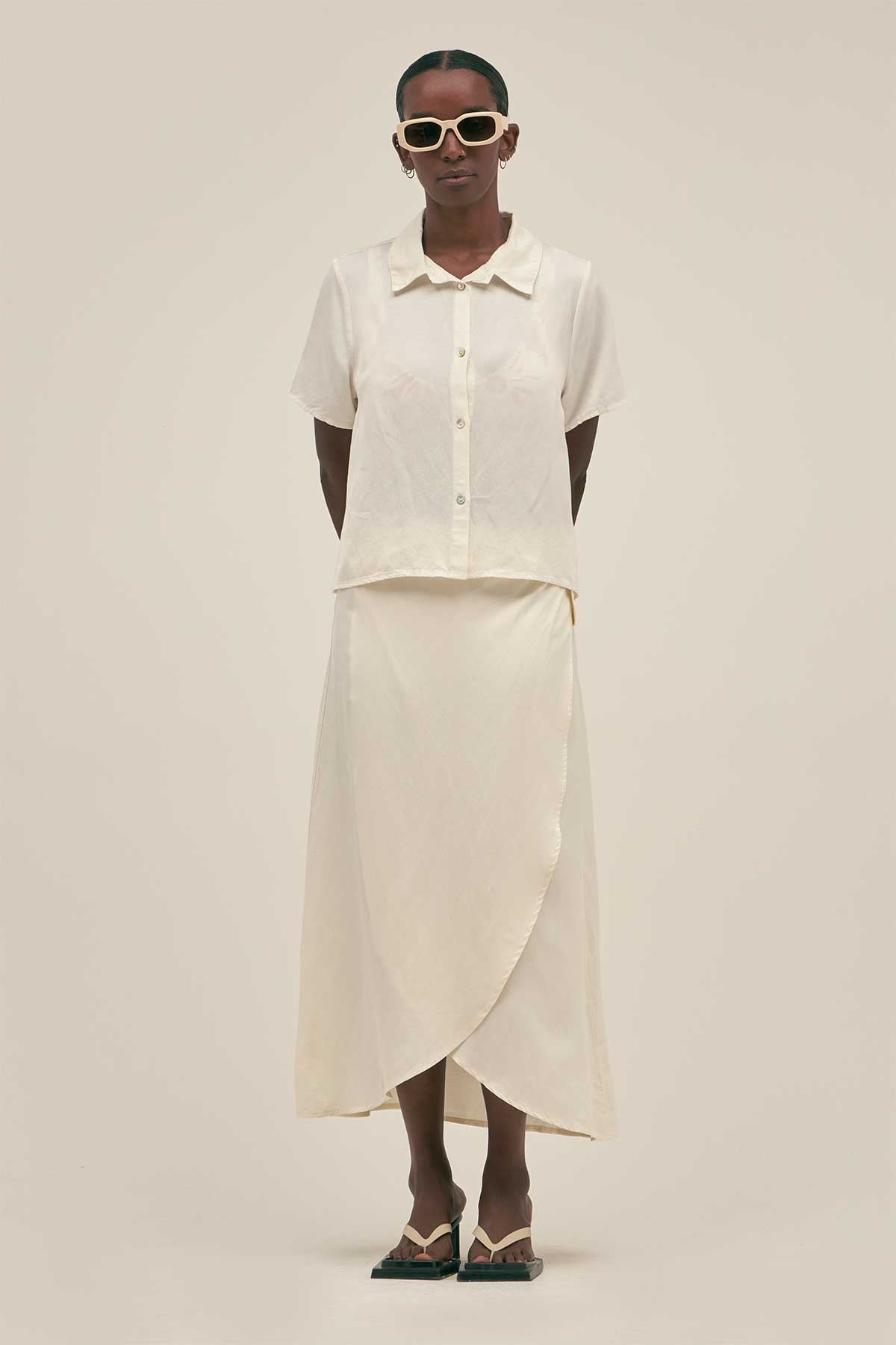 Long Skirt in Cream