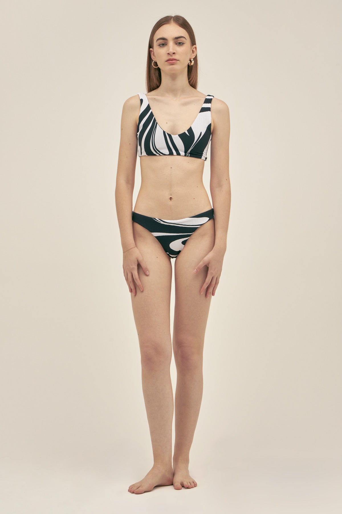 Amaya Bikini Top in Marble