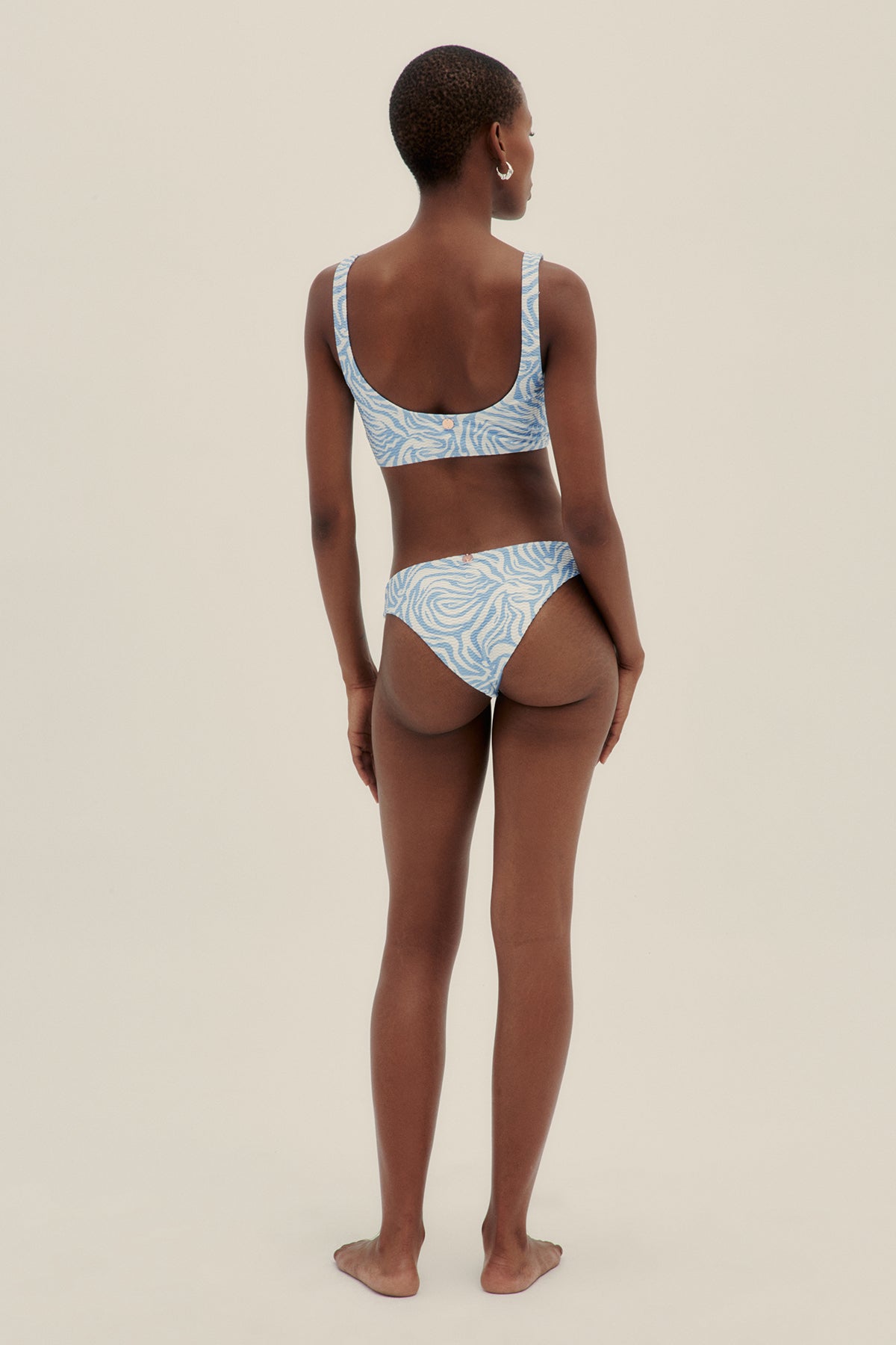 Braguita Bikini Mica Zebra Cielo - Polonio