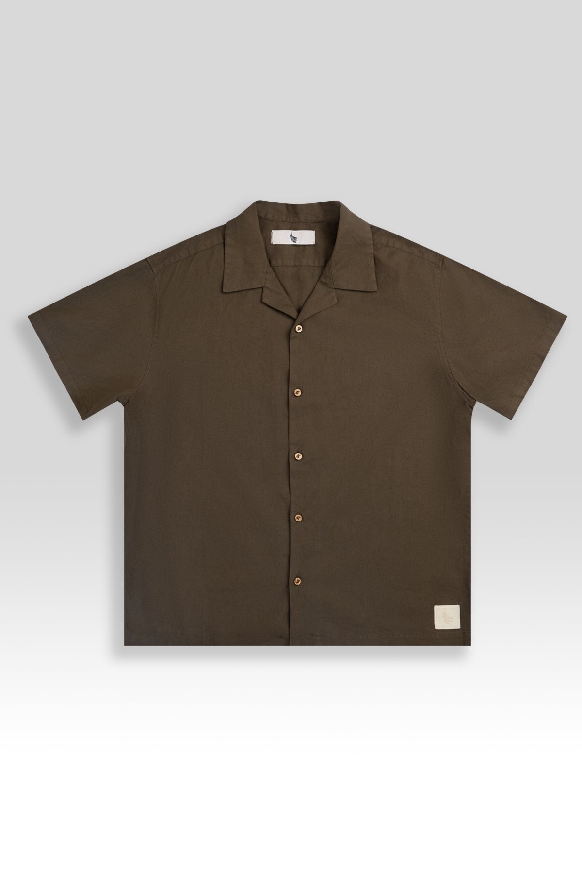 Linen Cotton Camp-Collar Shirt