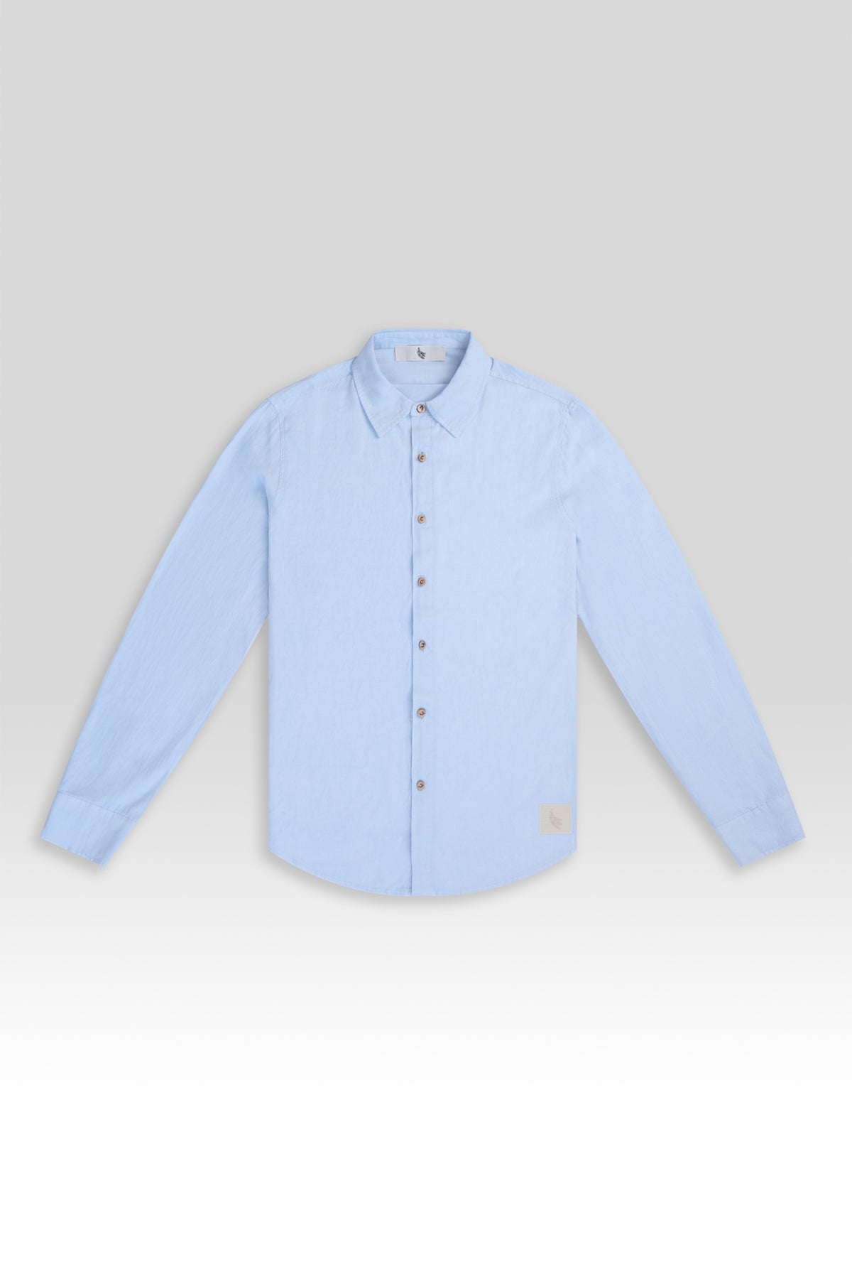 Camisa Manga Larga de Lino Cielo - Polonio