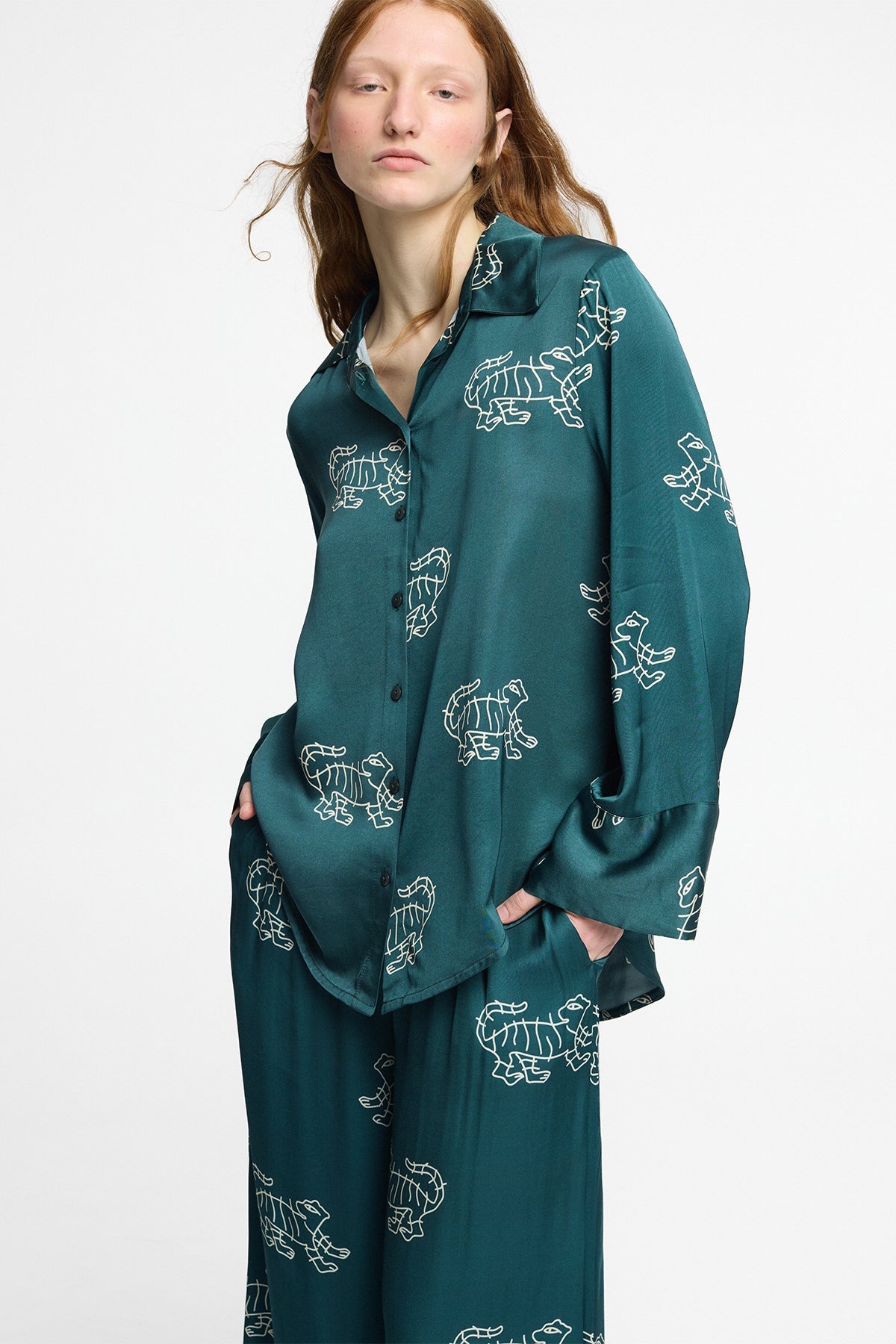 Camisa Marti Tigress Petrol - Polonio