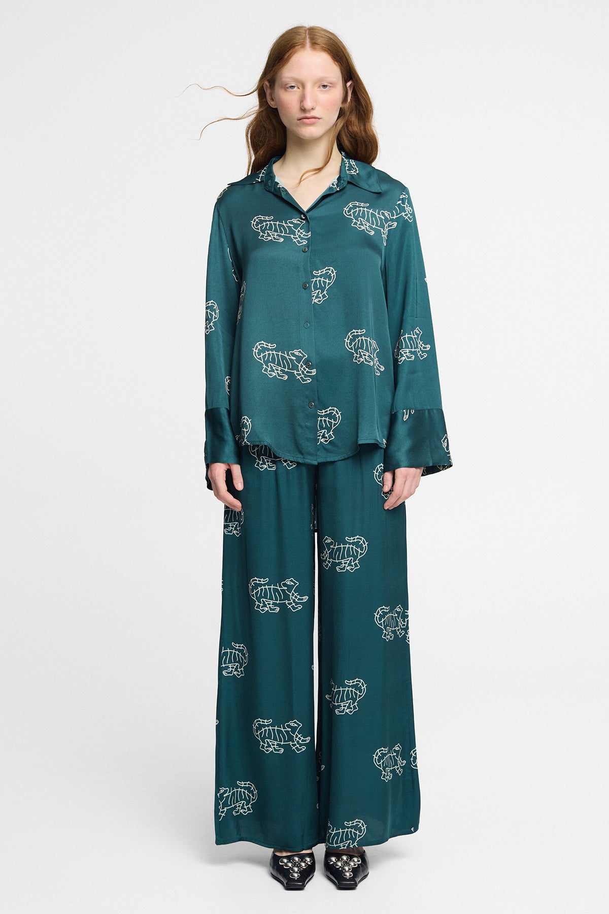Camisa Marti Tigress Petrol - Polonio