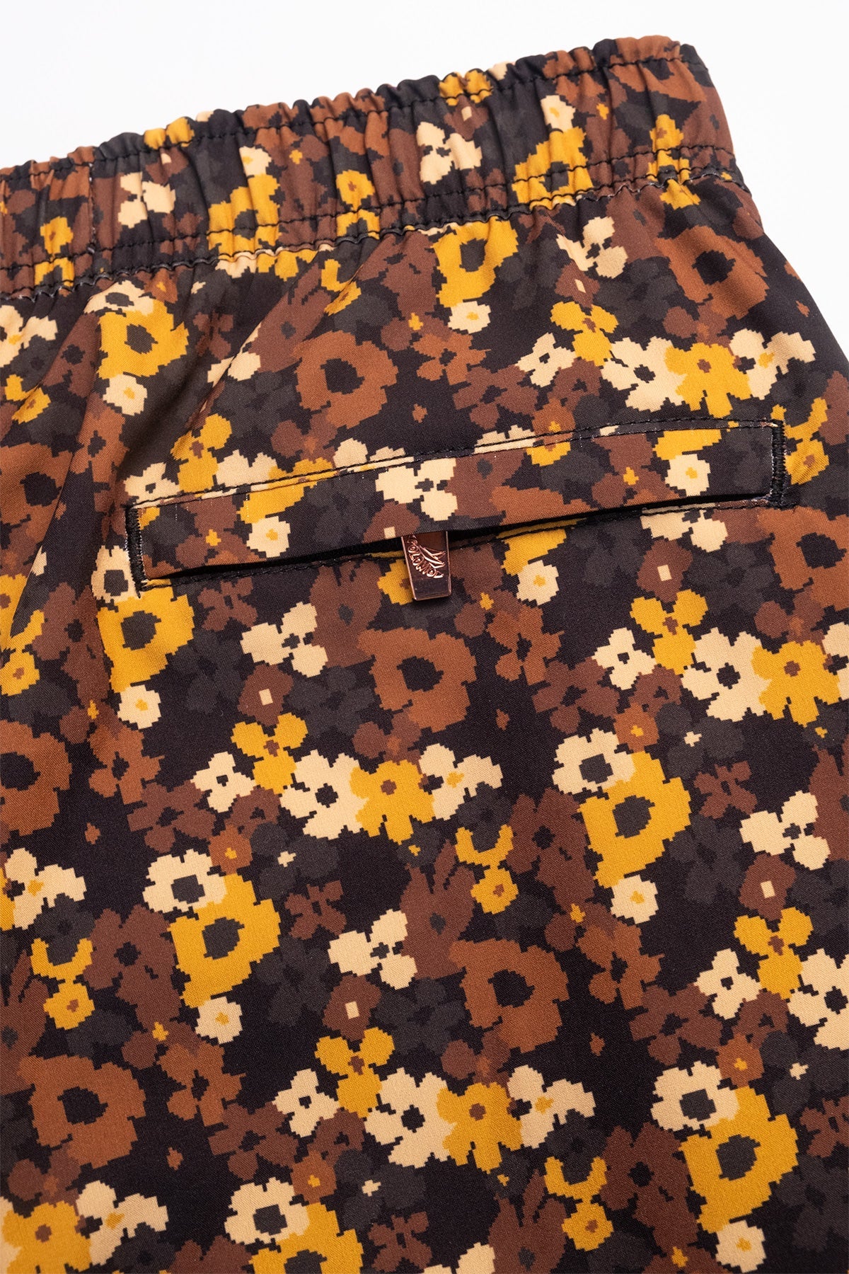 Classic Swim Trunks in Pixel Floral