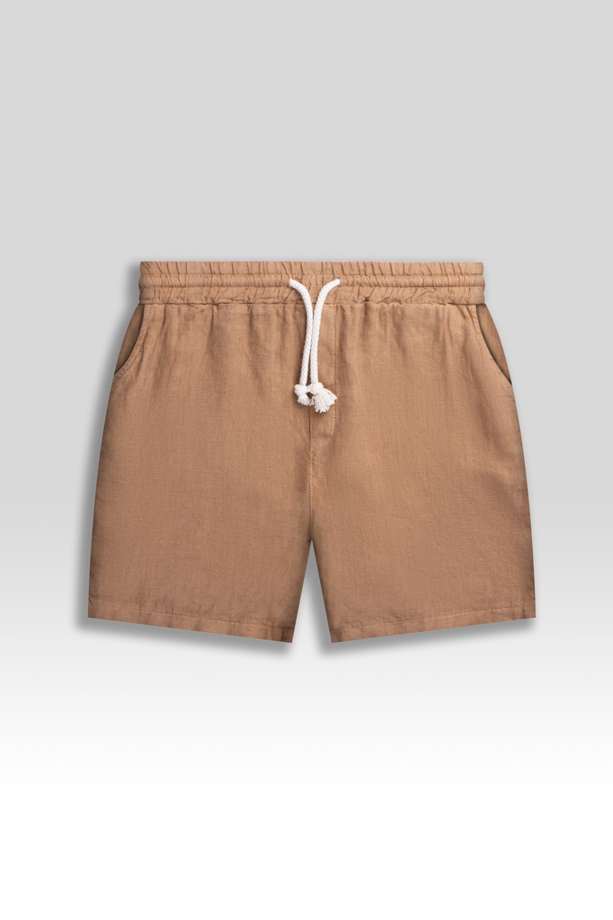 Premium Linen Shorts in Tobacco