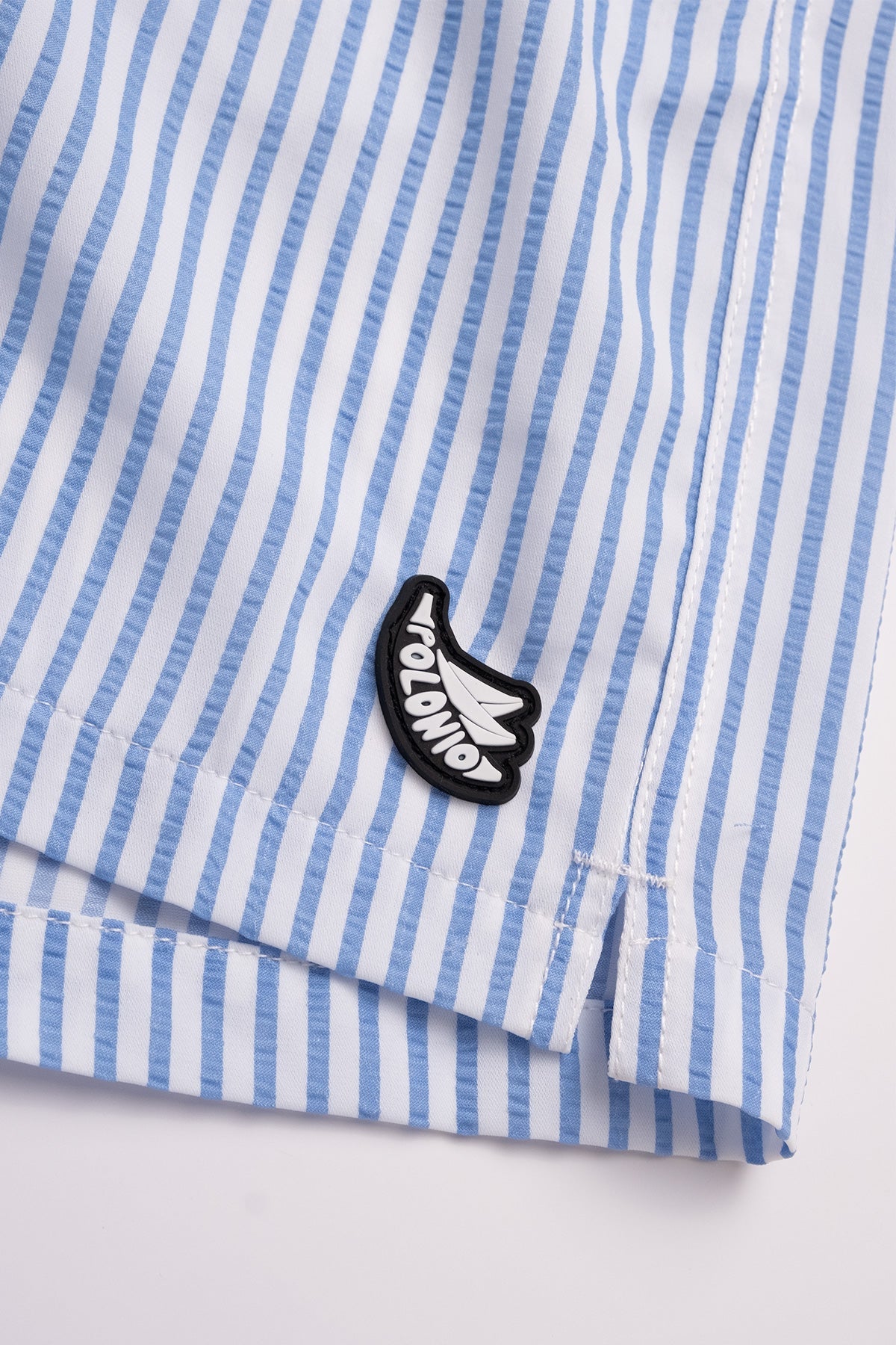 The Josh Swim Trunks in Seersucker Stripe