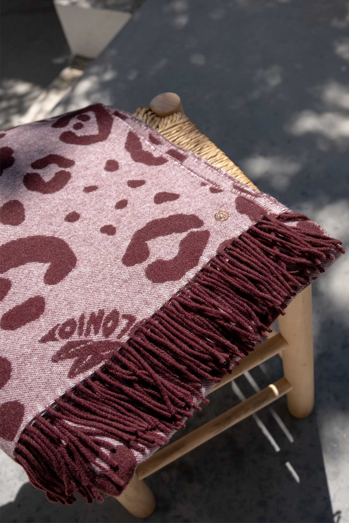 Spotted Jacquard Blanket Wool Cashmere Blanket Polonio